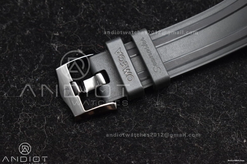Rubber on Diver Black 1081 VSF Edition Dial Black 300M PVD Seamaster Best Strap A GoAnywhere 0915